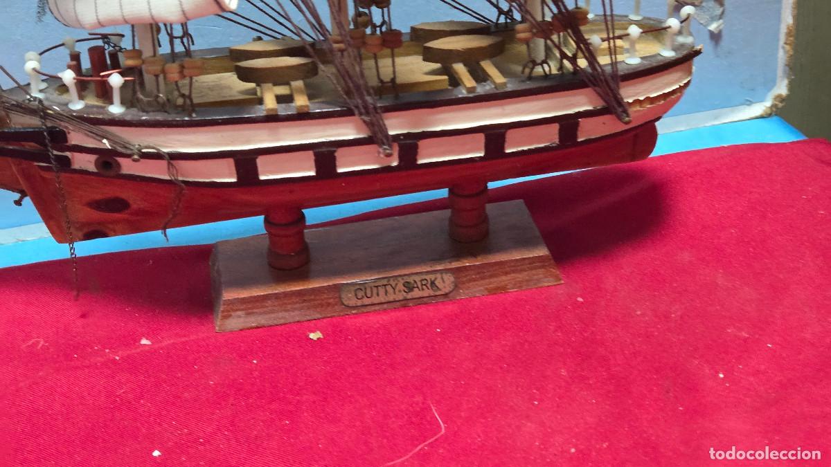 Vintage: maqueta de barco de madera - Foto 5