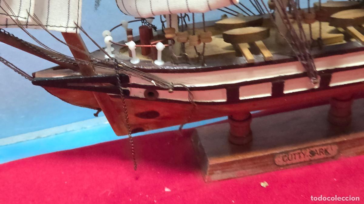 Vintage: maqueta de barco de madera - Foto 6
