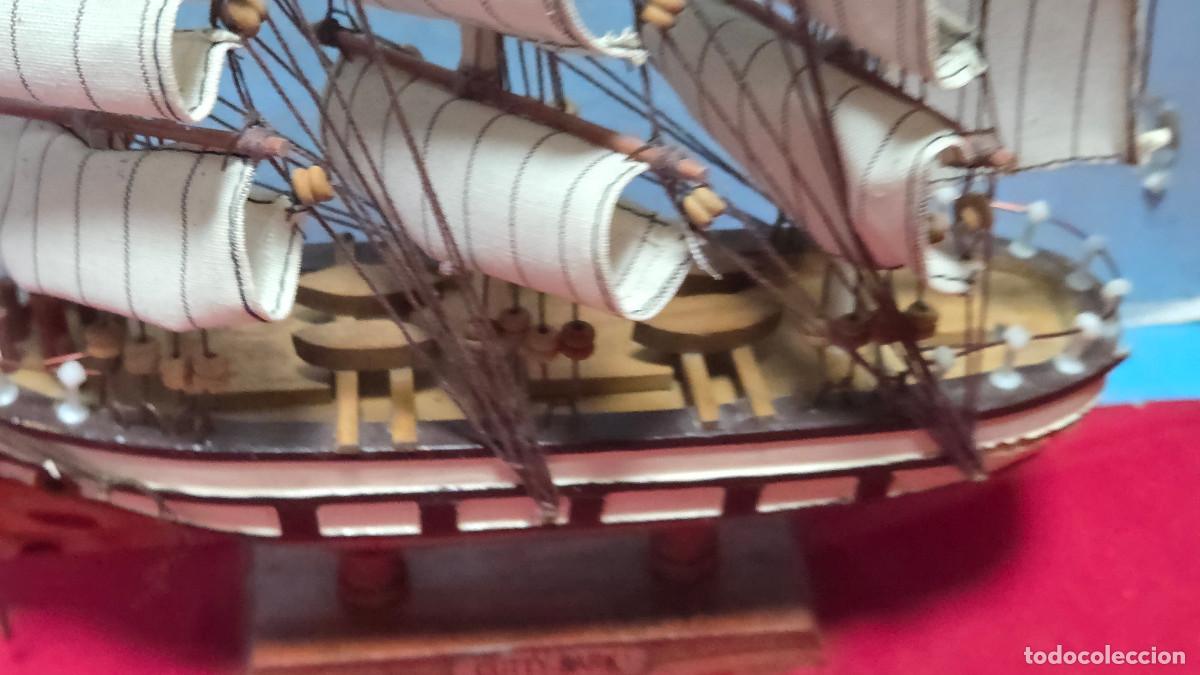 Vintage: maqueta de barco de madera - Foto 7