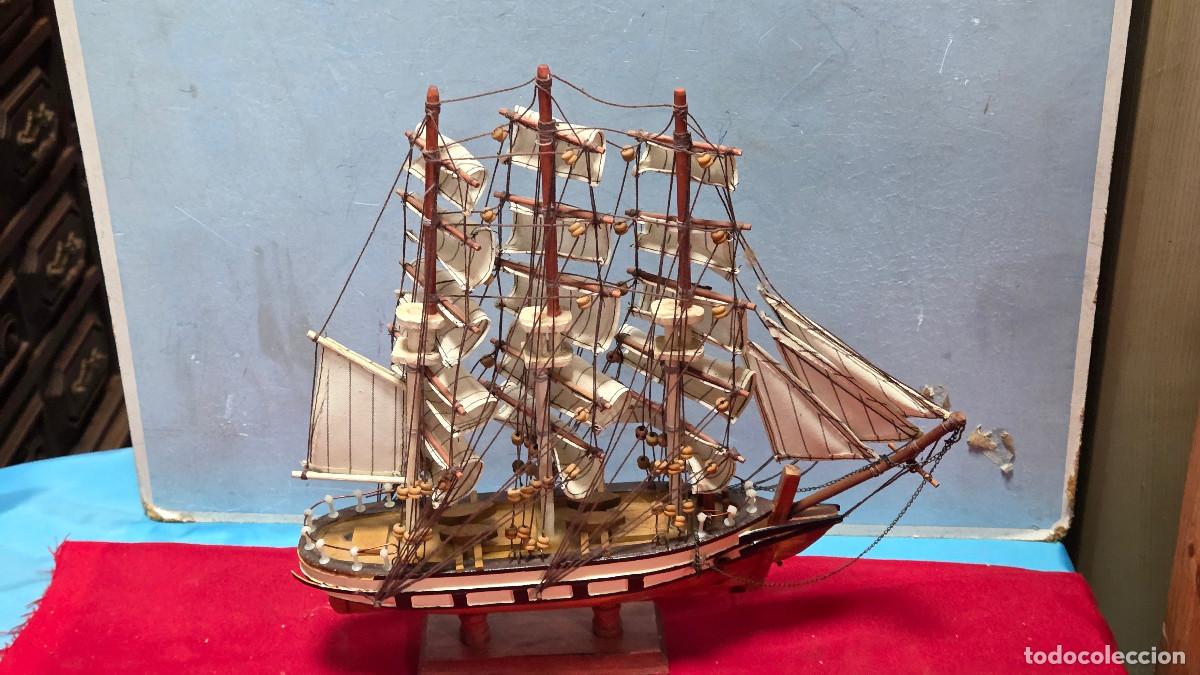 Vintage: maqueta de barco de madera - Foto 8