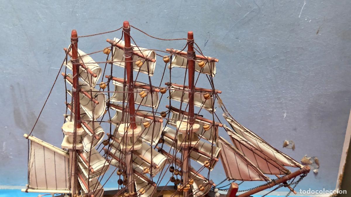 Vintage: maqueta de barco de madera - Foto 9