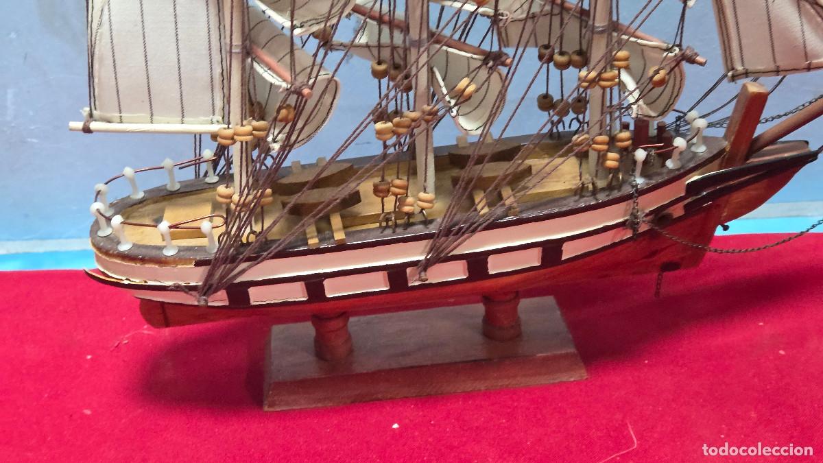 Vintage: maqueta de barco de madera - Foto 11