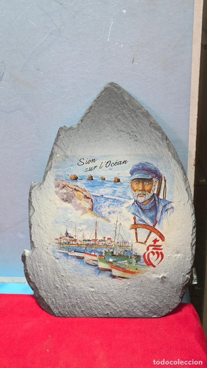 Vintage: placa de pizarra de marina