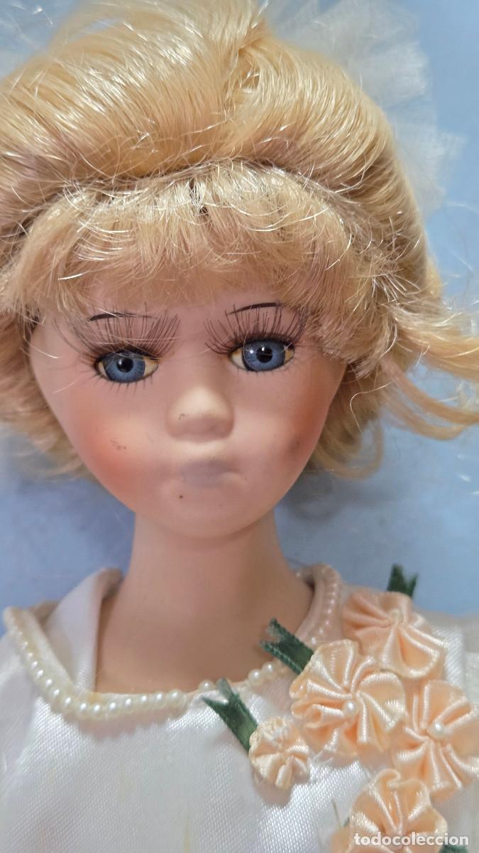Vintage: mu&ntilde;eca de coleccion de porcelana - Foto 3