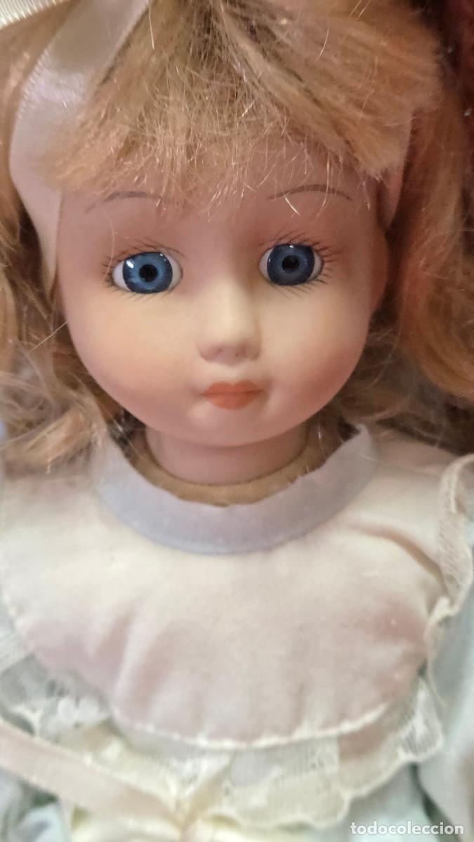 Vintage: mu&ntilde;eca de coleccion de porcelana - Foto 2
