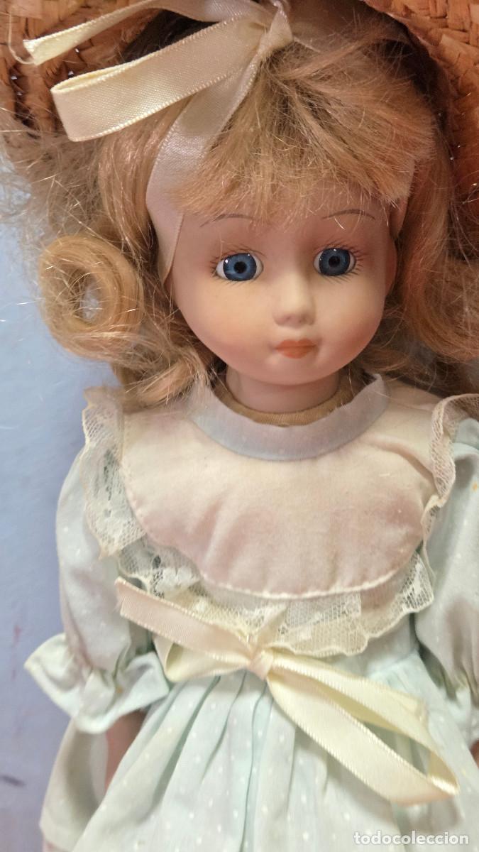Vintage: mu&ntilde;eca de coleccion de porcelana - Foto 3