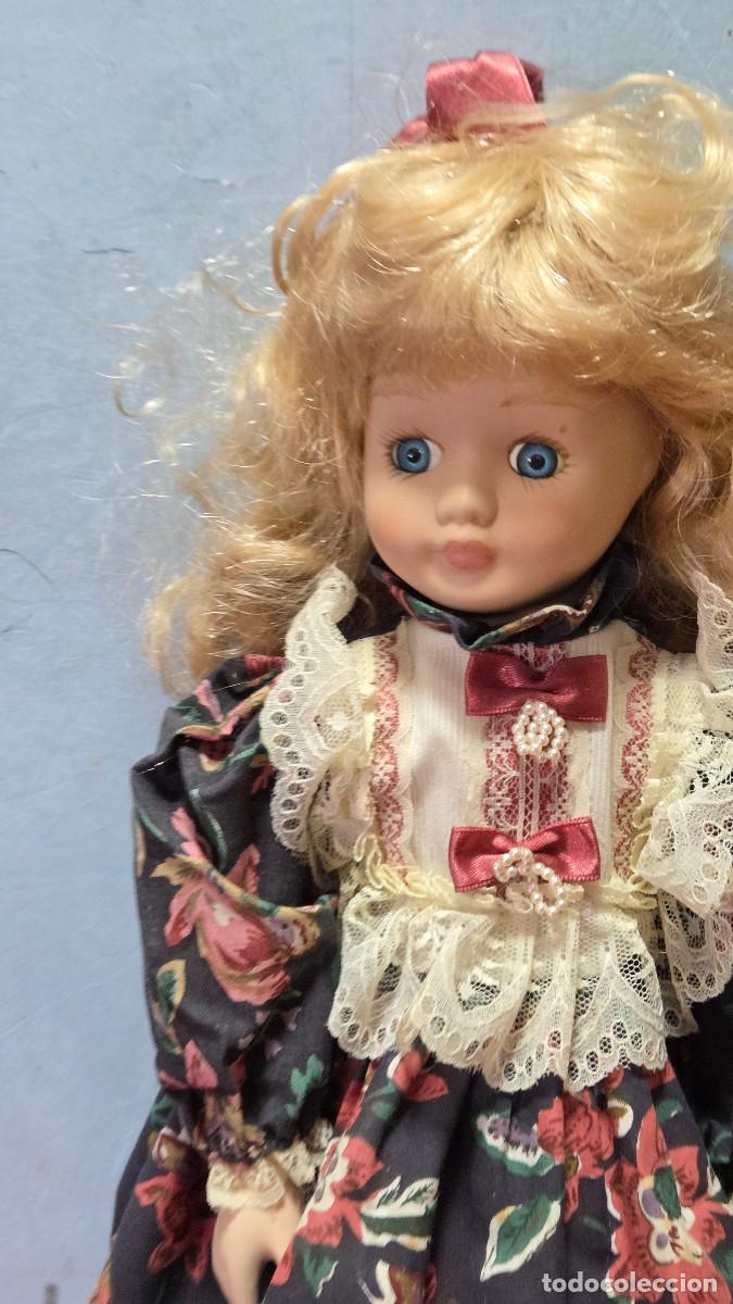 Vintage: mu&ntilde;eca de coleccion de porcelana - Foto 3