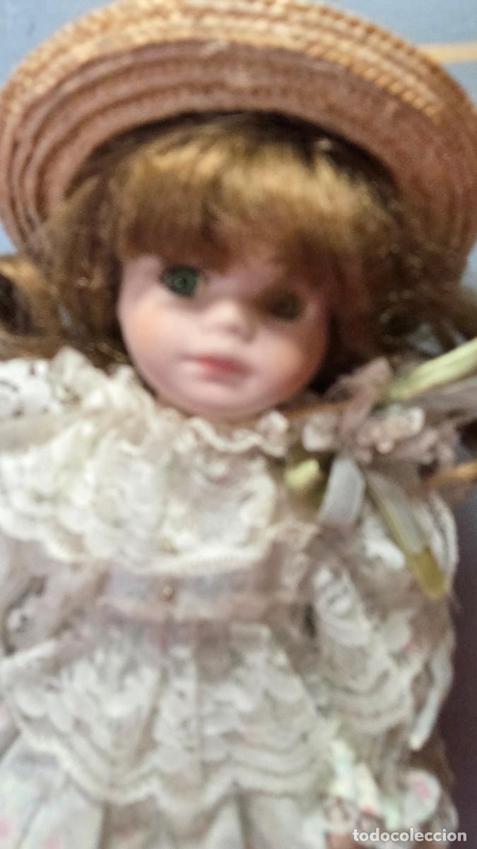 Vintage: mu&ntilde;eca de coleccion de porcelana - Foto 3
