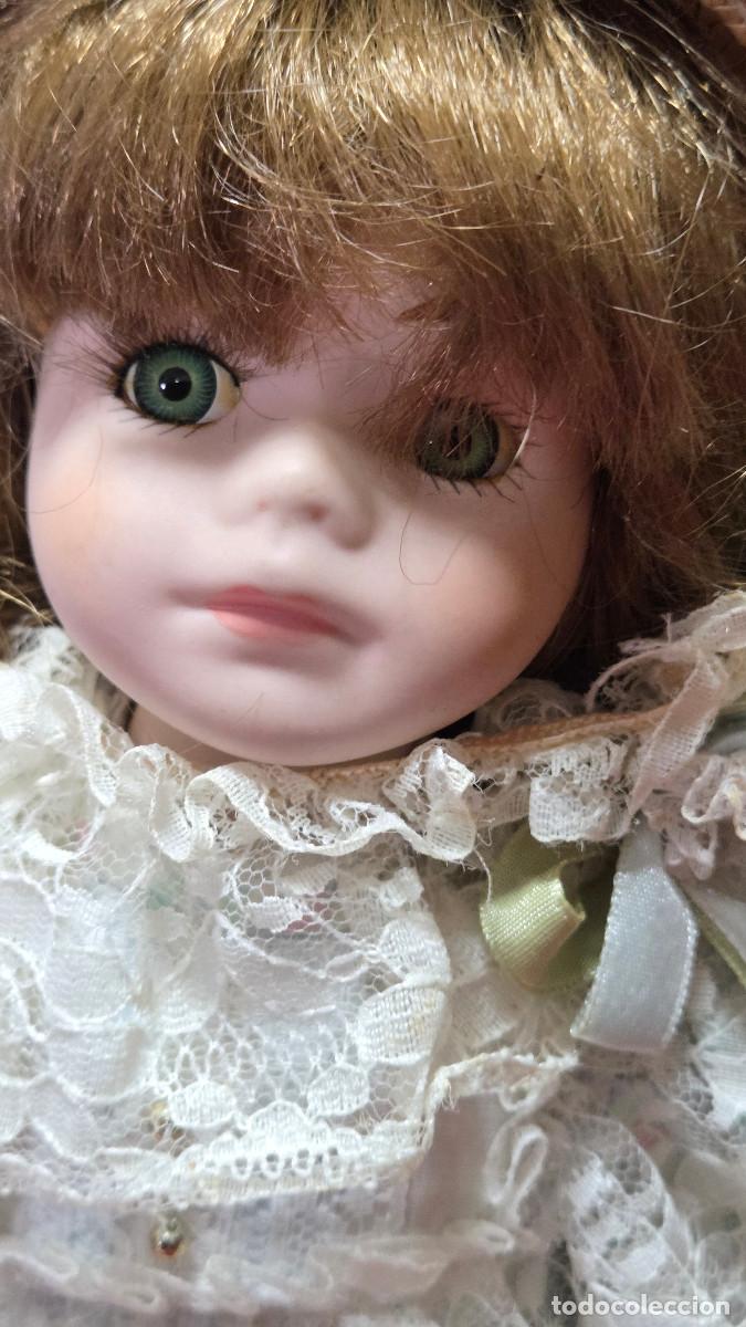 Vintage: mu&ntilde;eca de coleccion de porcelana - Foto 4
