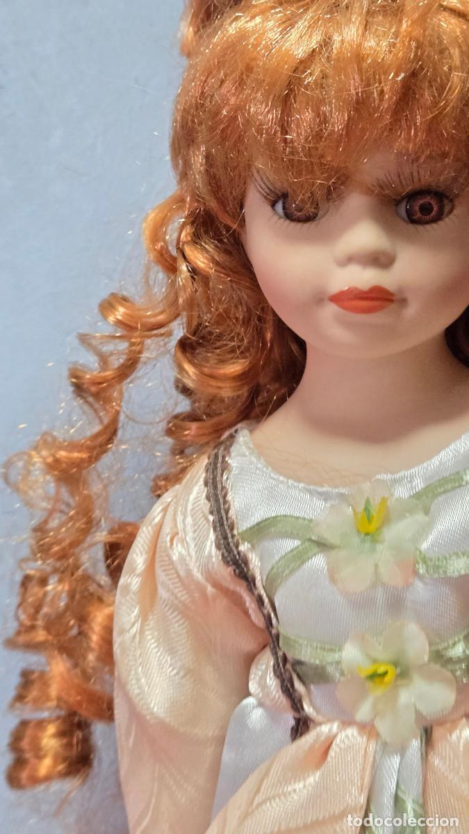 Vintage: mu&ntilde;eca de coleccion de porcelana - Foto 3
