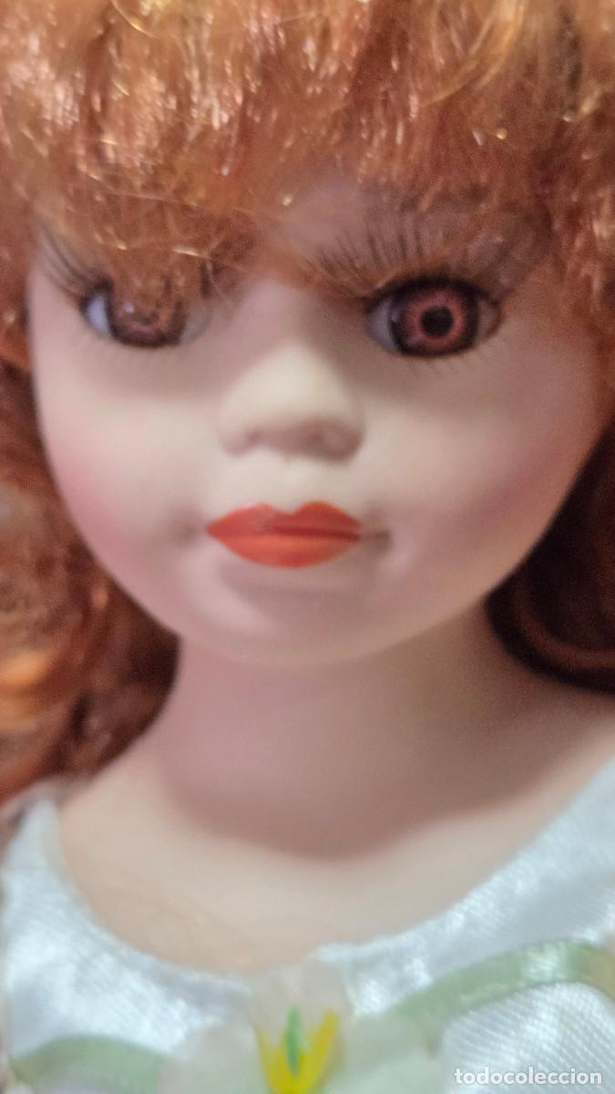 Vintage: mu&ntilde;eca de coleccion de porcelana - Foto 4