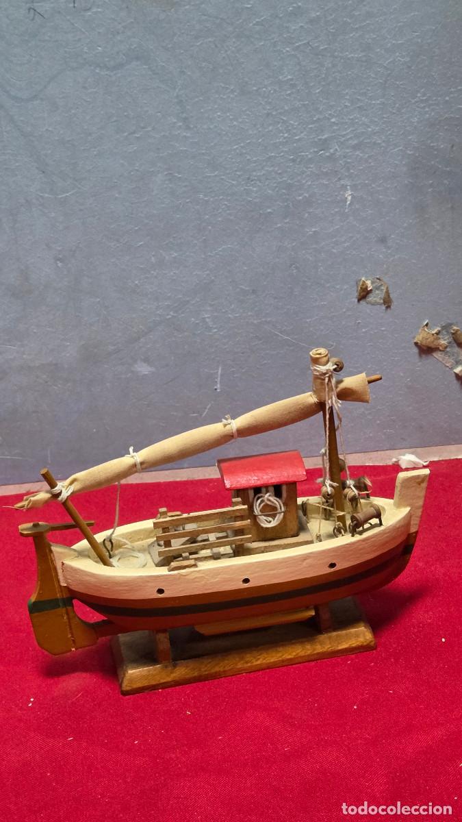 Vintage: maqueta de barco de madera - Foto 1