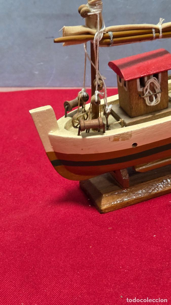 Vintage: maqueta de barco de madera - Foto 6