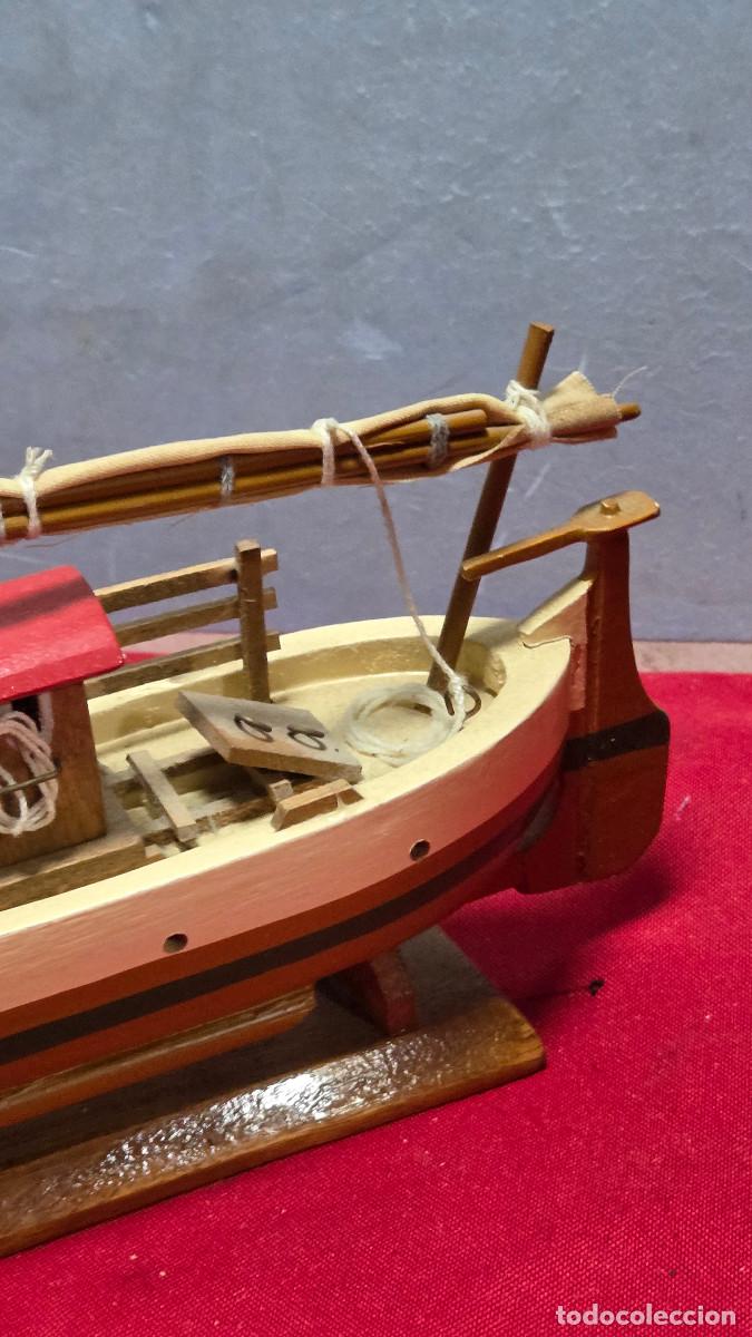Vintage: maqueta de barco de madera - Foto 7