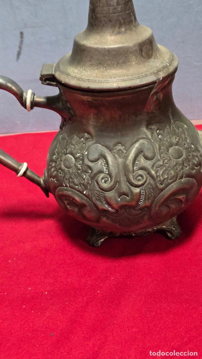 Vintage: tetera de metal arabe