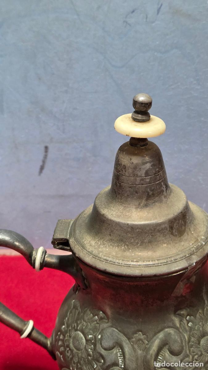 Vintage: tetera de metal arabe - Foto 4