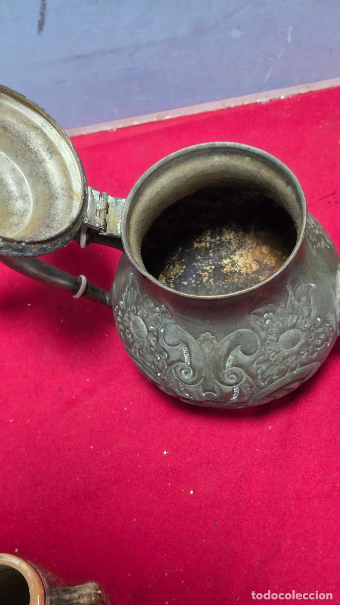 Vintage: tetera de metal arabe - Foto 6