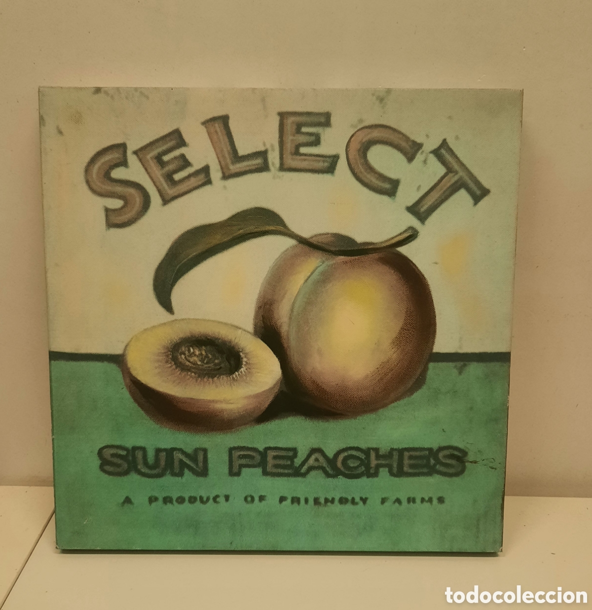 Vintage: Litograf&iacute;a sobrevtela Sun Peaches