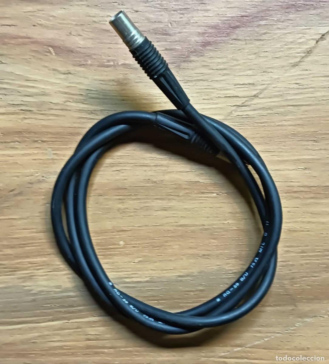 Vintage: CABLE COAXIAL DE ANTENA RG-59 B/U &ndash; 75 OHMIOS &ndash; MIL-C-17 &ndash; CONECTORES IEC MACHO Y HEMBRA