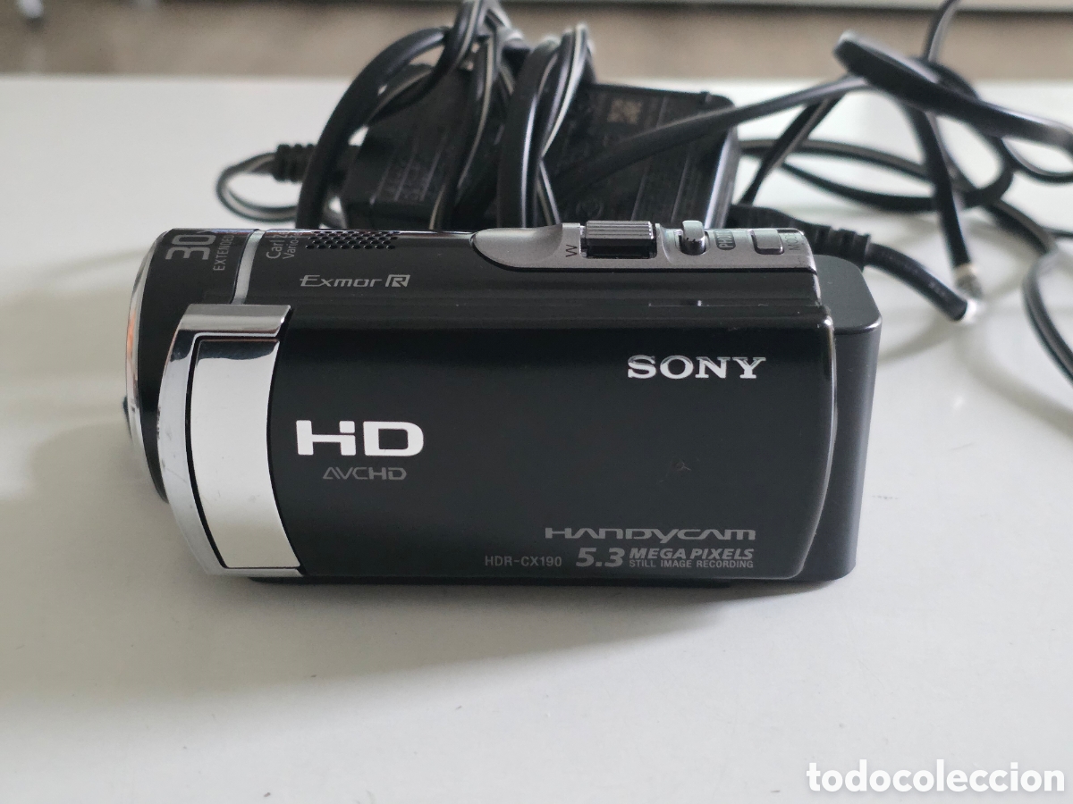 Vintage: sony handycam hdr-cx190e hd + tarjeta sd 32gb