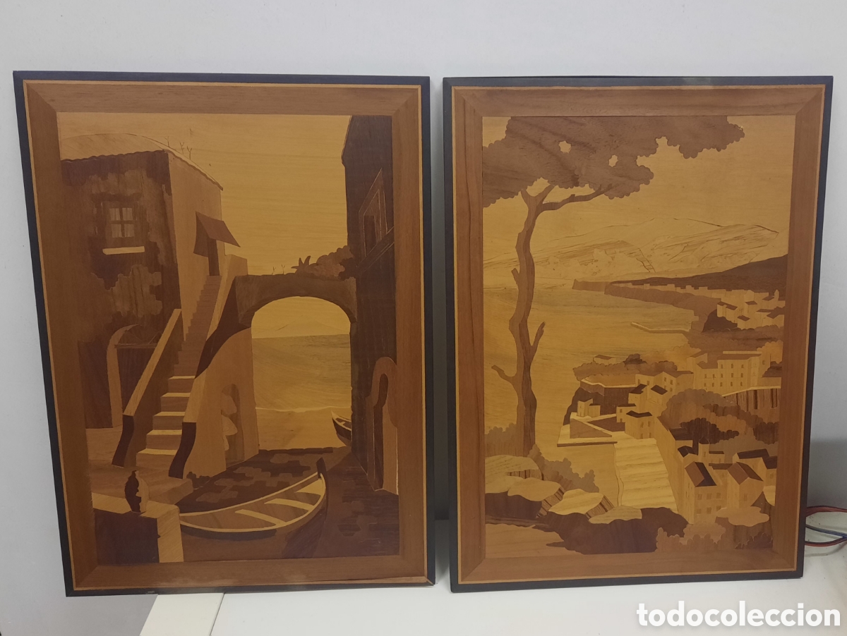 Vintage: Cuadros de madera vintage - Foto 1