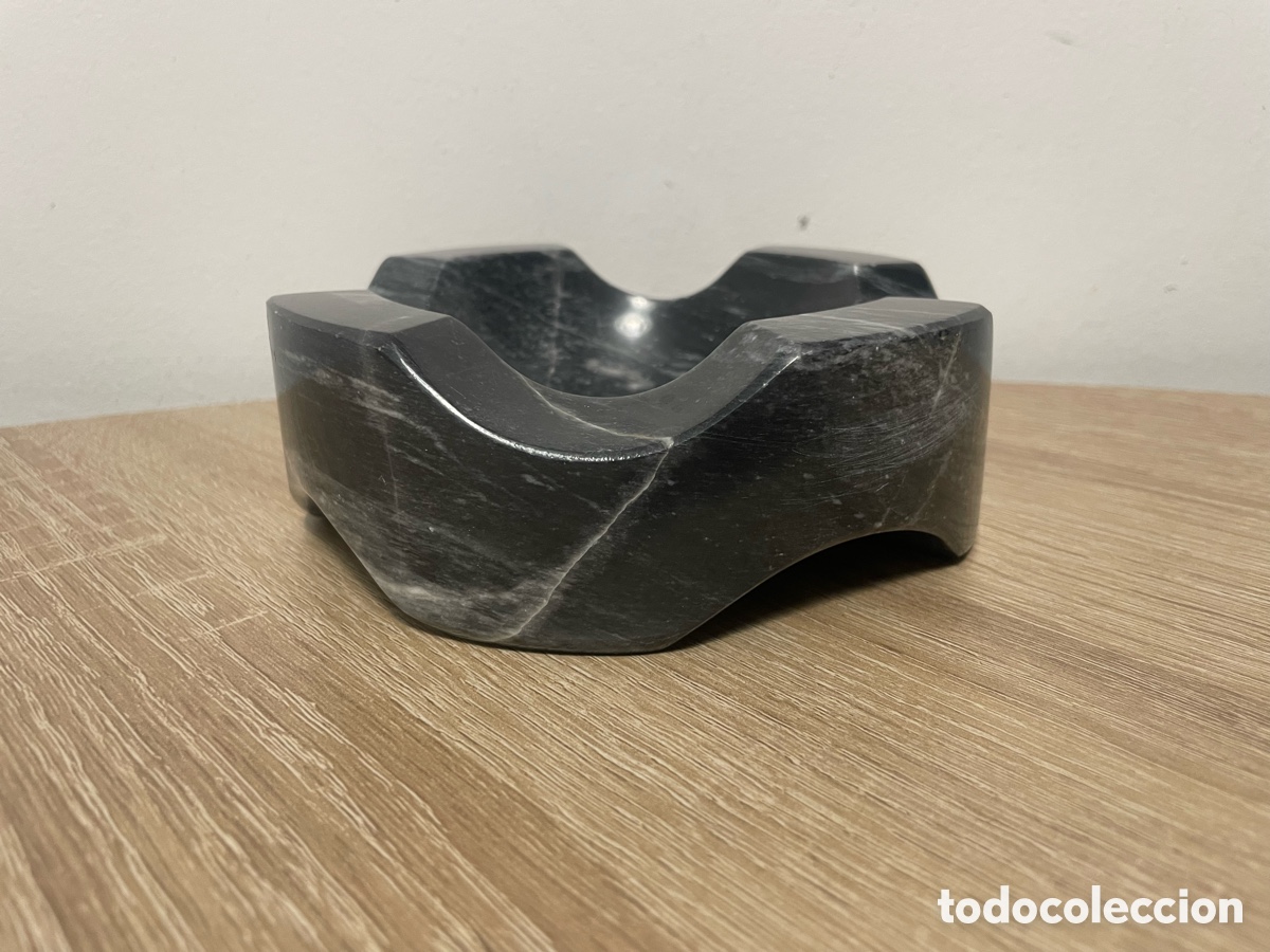 Vintage: CENICERO M&Aacute;RMOL NEGRO MEXICANO - Foto 2