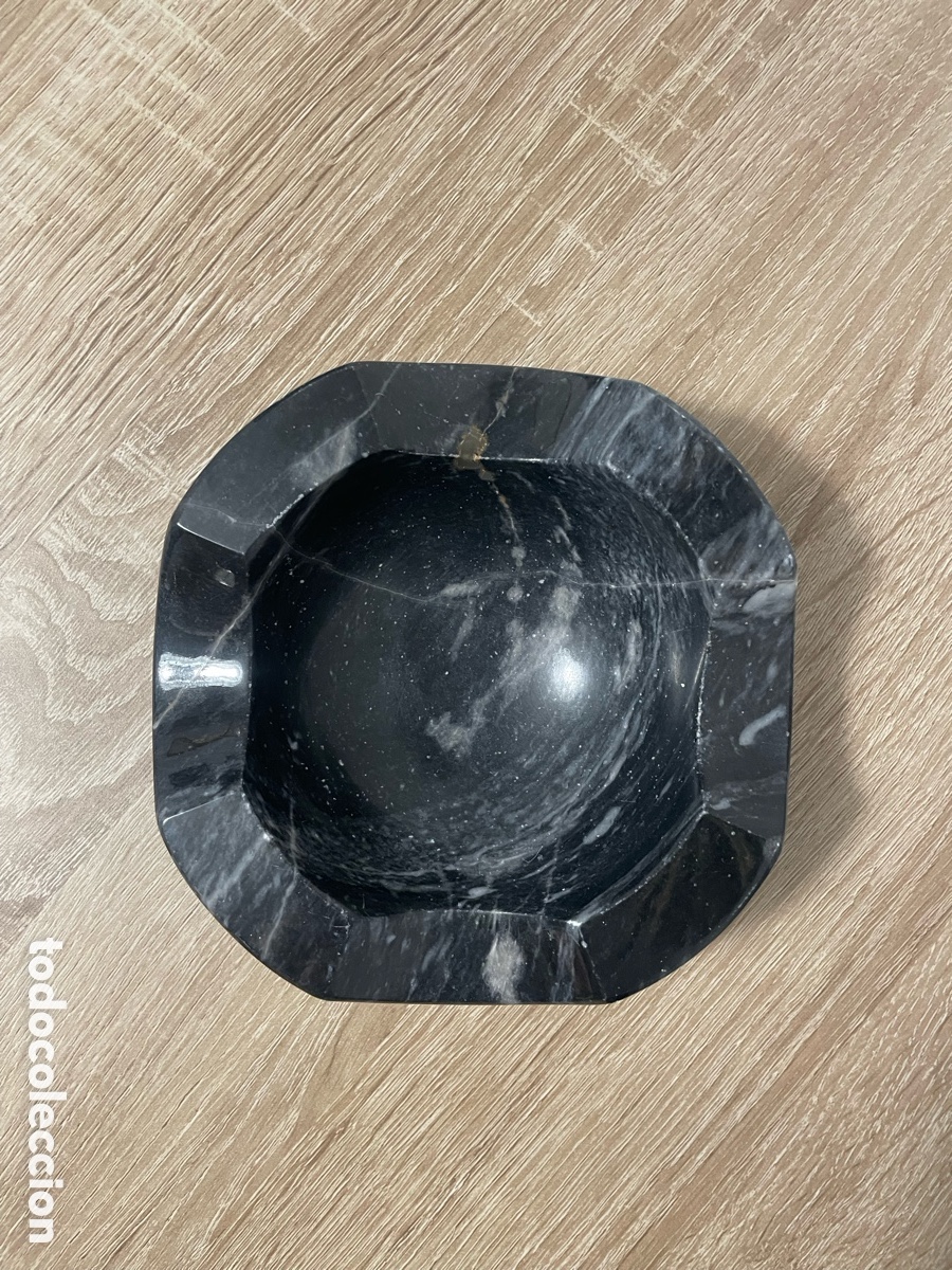 Vintage: CENICERO M&Aacute;RMOL NEGRO MEXICANO - Foto 3