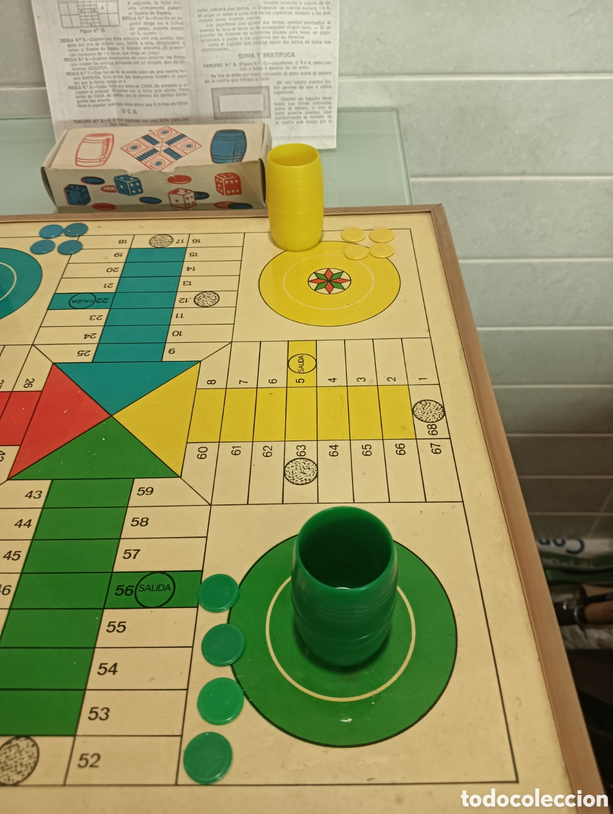 Vintage: Juego parch&iacute;s y oca Marigo - Foto 4