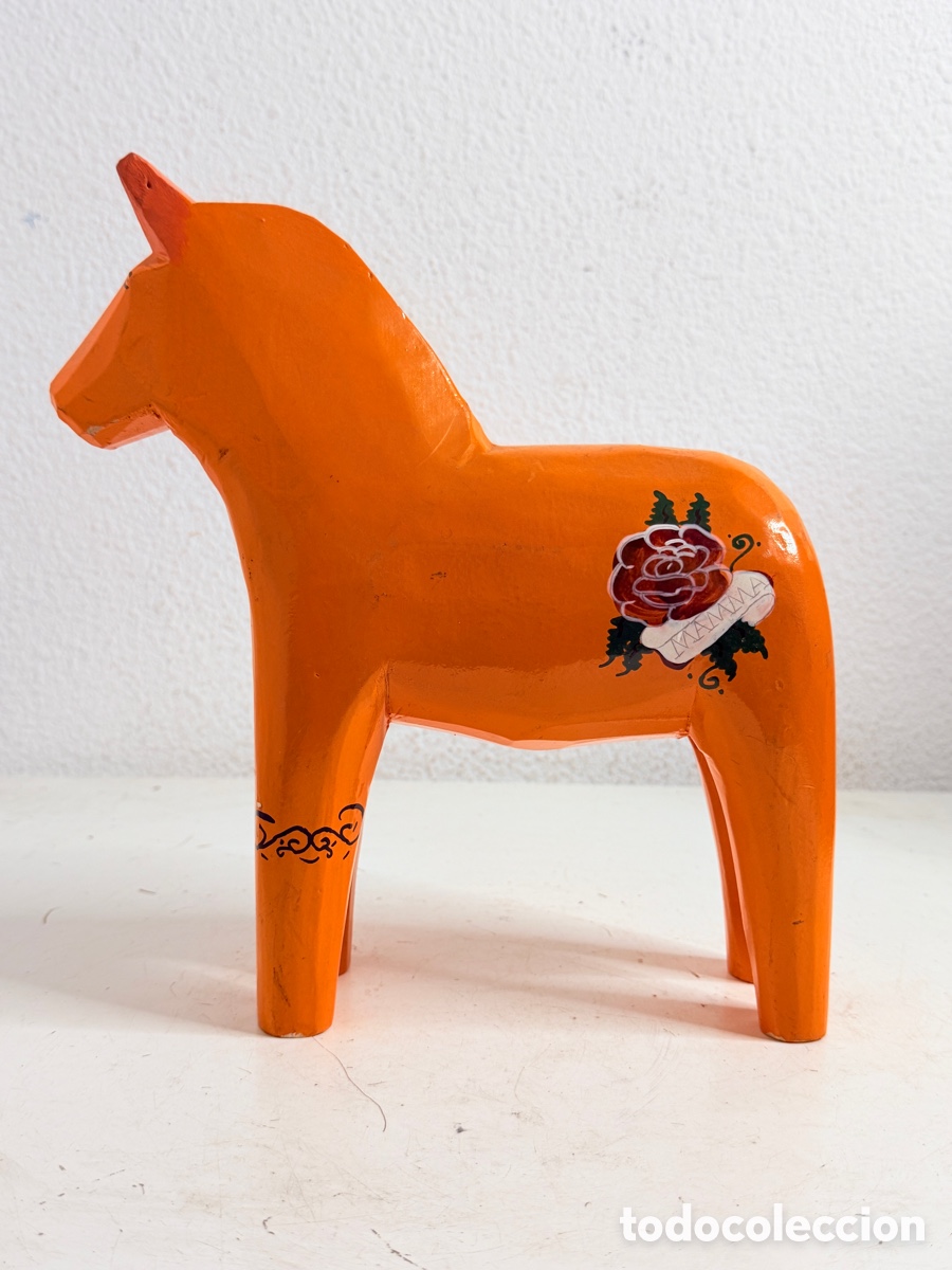 Vintage: Vintage IKEA Stolle Mam Rebel Punk Dala paard Katarina Brieditis 26 cm