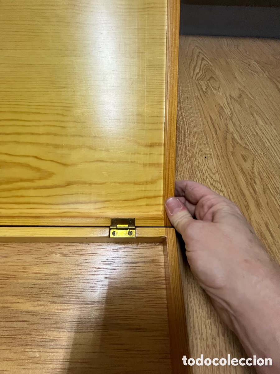 Vintage: Caja plana de madera con cierre met&aacute;lico - Foto 9