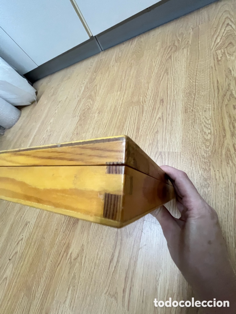 Vintage: Caja plana de madera con cierre met&aacute;lico - Foto 12