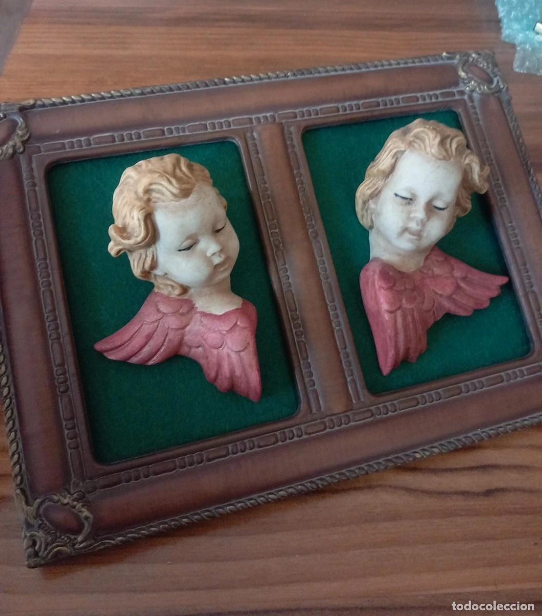 Vintage: Angelitos enmarcados decoraci&oacute;n vintage &aacute;ngeles