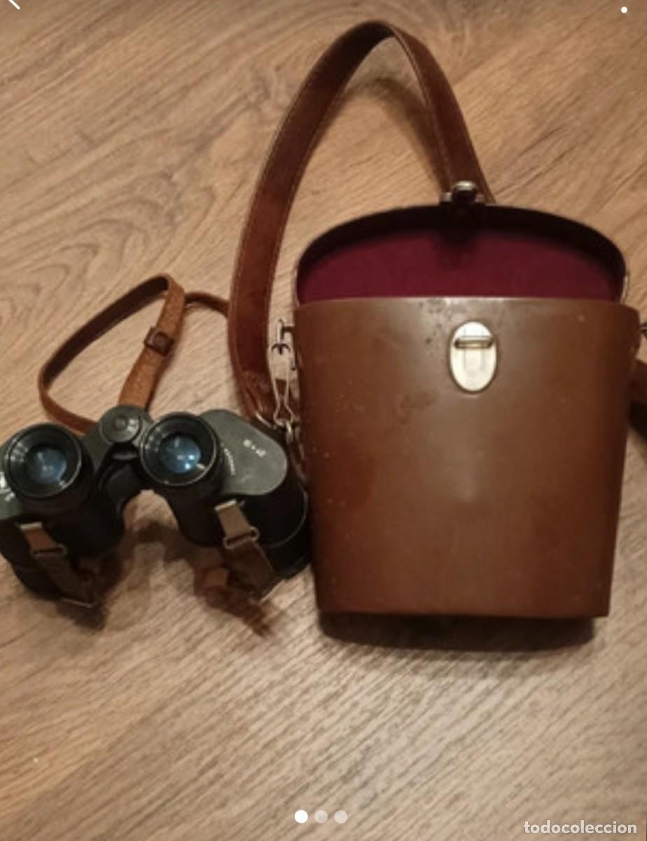 Vintage: Binocular Agfa vintage 10x40 en buen estado y con estuche de cuero.
