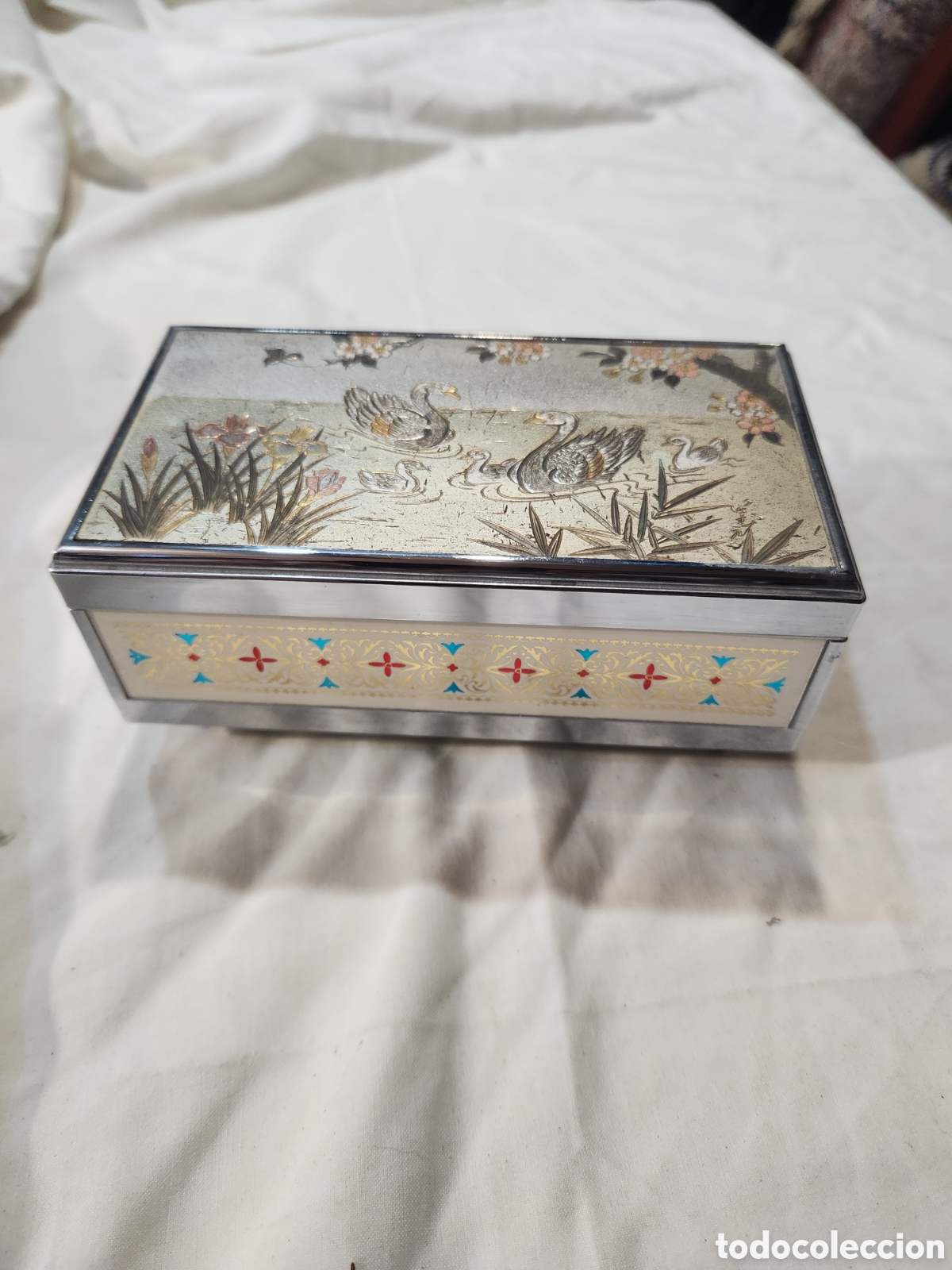 Vintage: CAJA JOYERO MUSICAL LADY MATE JAPAN. CANCI&Oacute;N PARA ELISA DE BEETHOVEN. A&Ntilde;OS 60 O 70. FUNCIONANDO