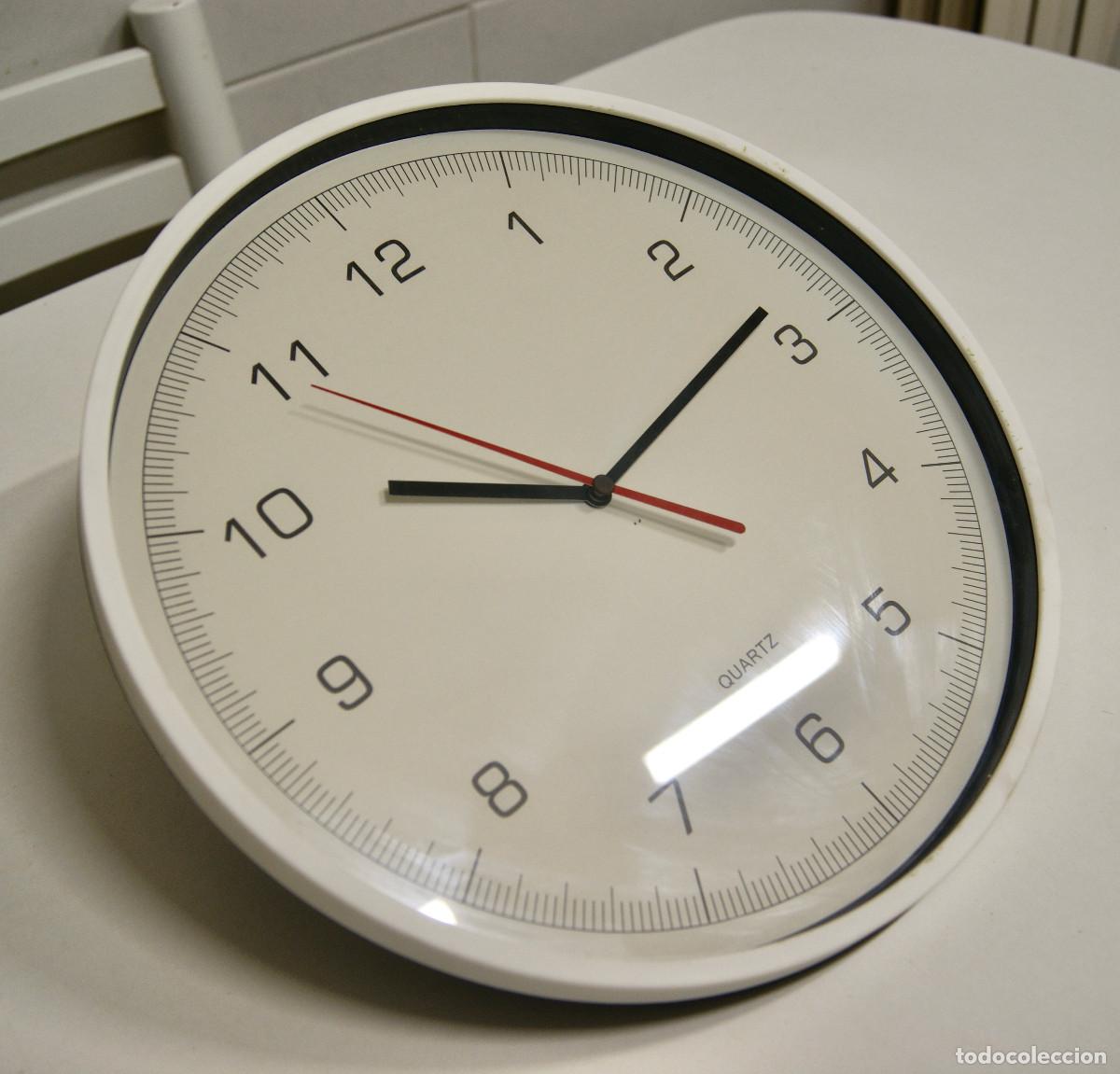Vintage: Reloj pared blanco redondo - Foto 2