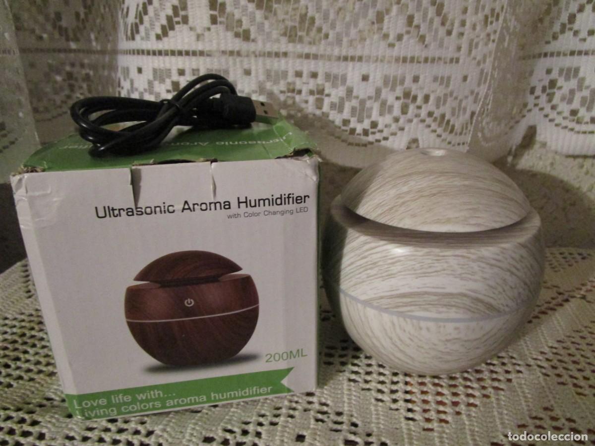 Vintage: DIFUSOR DE AROMAS LED HUMIDIFICADOR 200 ML. LUZ LED DE VARIOS COLORES