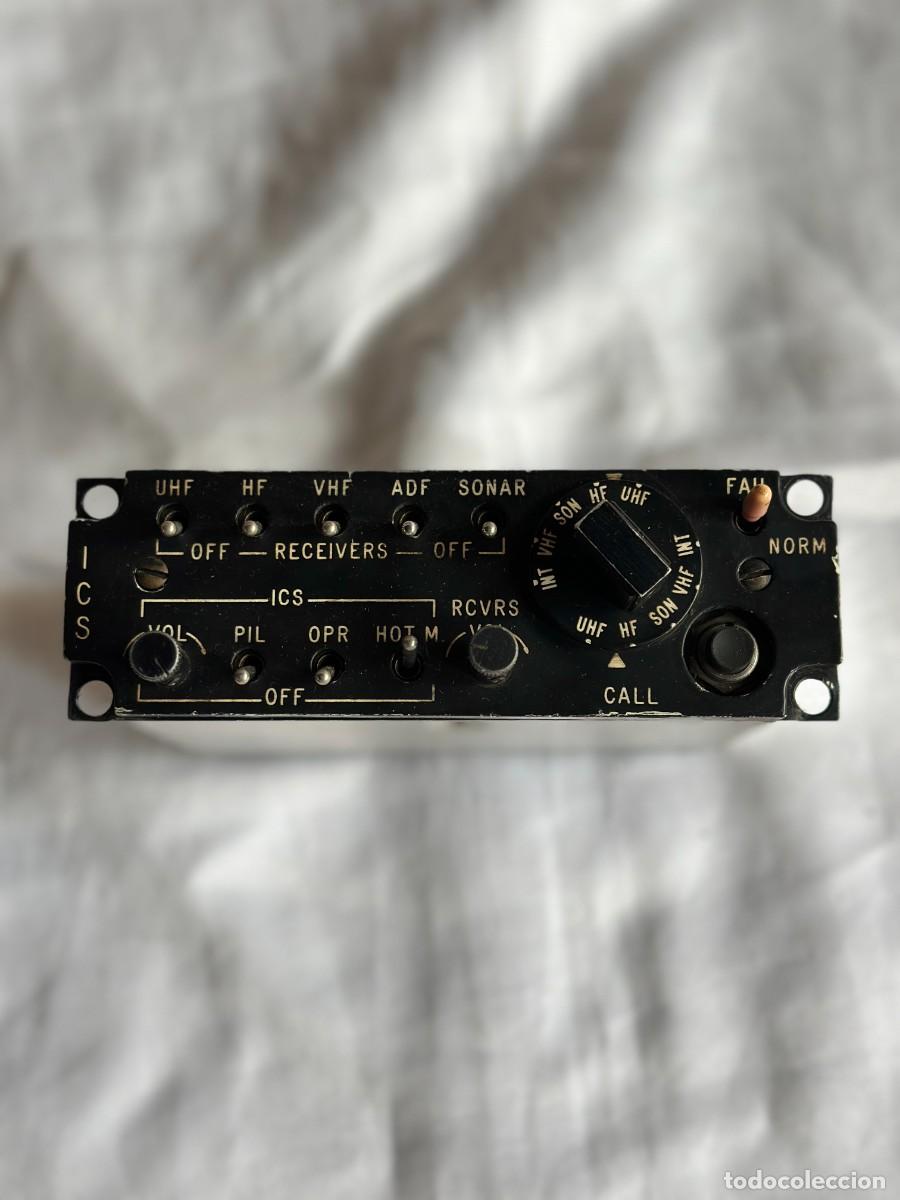 Vintage: Panel de Control ICS AG-03-M(3) para Sistema de Intercomunicaci&oacute;n y Comunicaciones de Aviaci&oacute;n &ndash; Agu