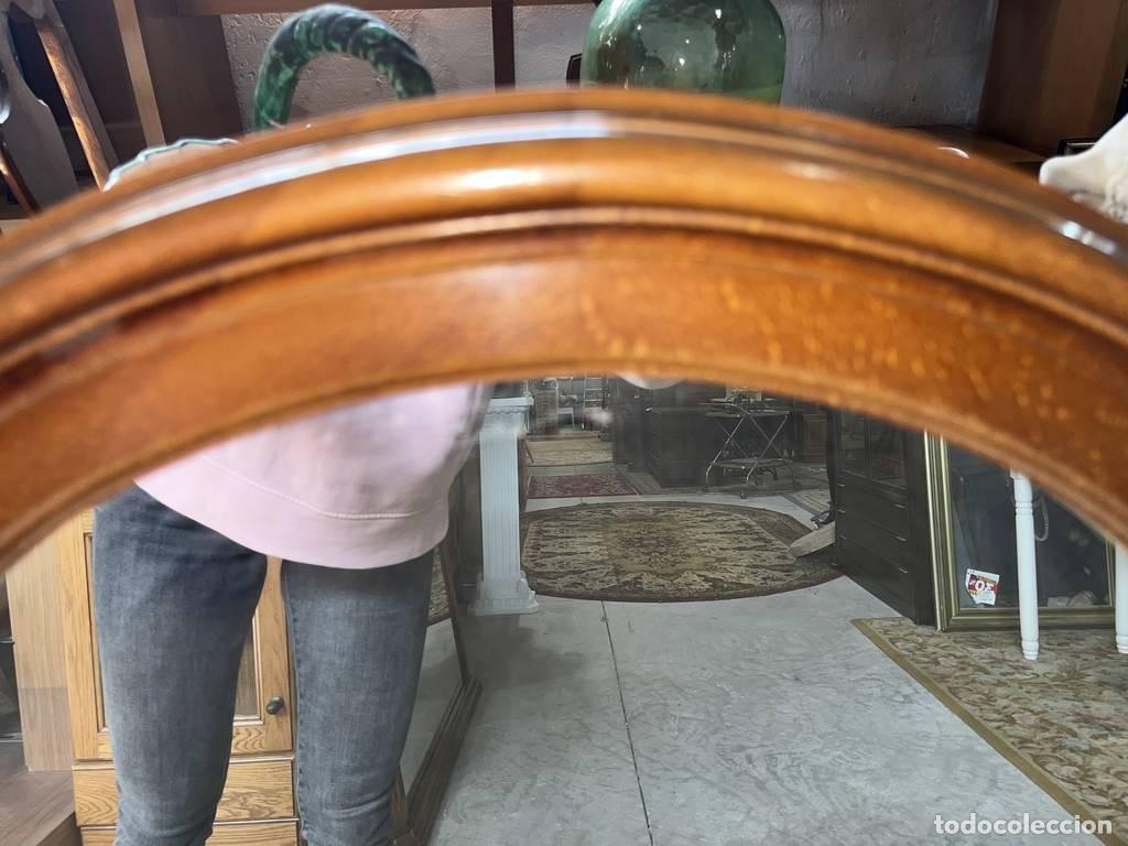 Vintage: ESPEJO OVALADO DE MADERA - Foto 5