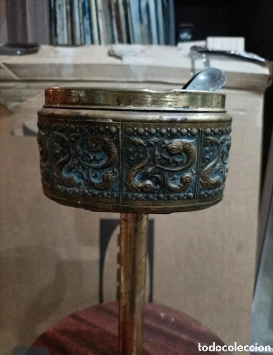 Vintage: cenicero de pie vintage antiguo