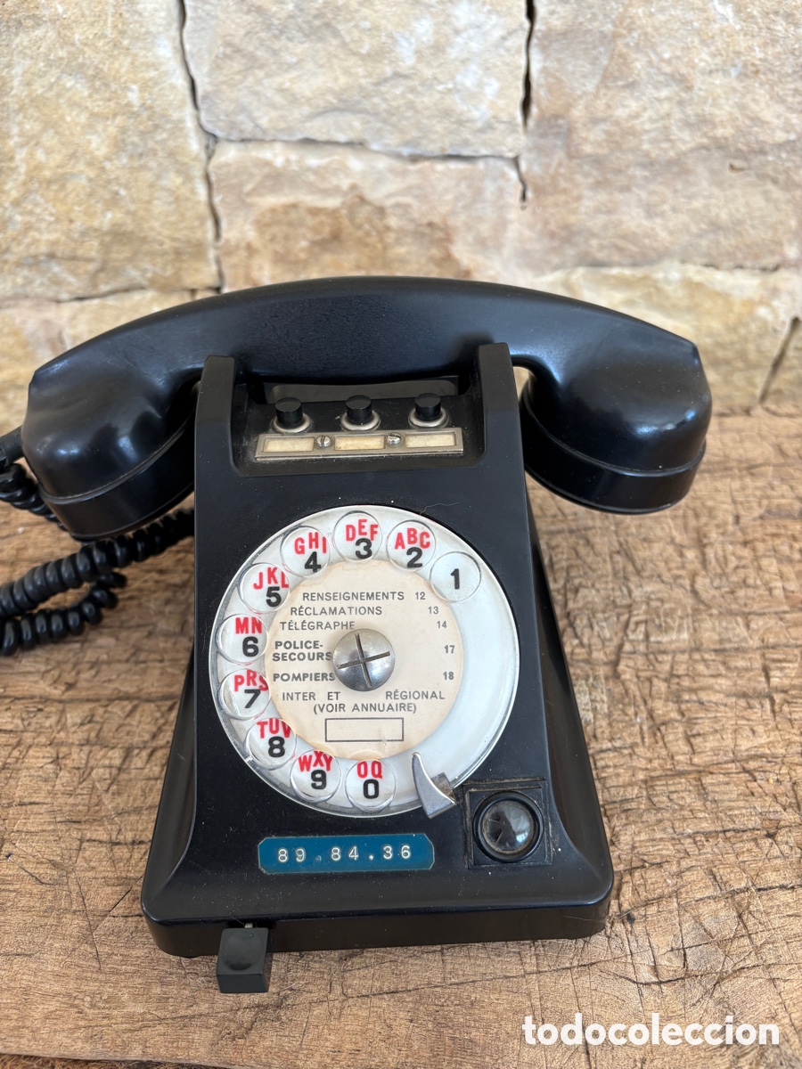 Vintage: Tel&eacute;fono antiguo Ericsson PTT (Francia, 1964)