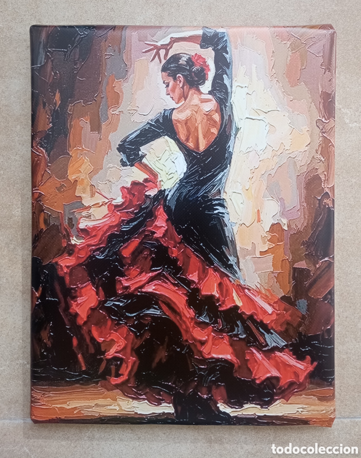 Vintage: Cuadro BAILADORA FLAMENCA - Foto 1