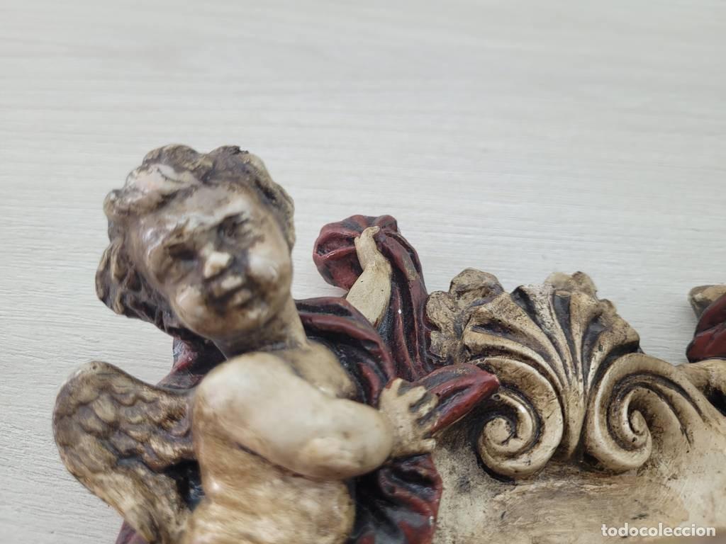 Vintage: BENDITERA DE PARED ANGELICAL - Foto 3