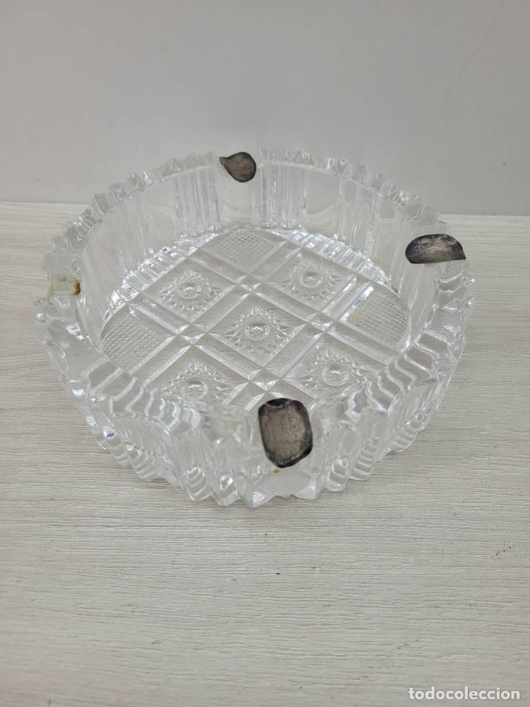 Vintage: CENICERO DE CRISTAL TALLADO - Foto 2
