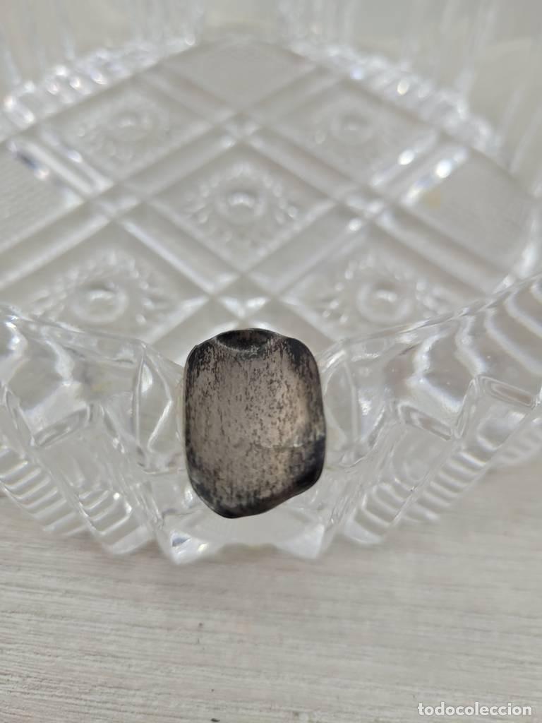 Vintage: CENICERO DE CRISTAL TALLADO - Foto 4