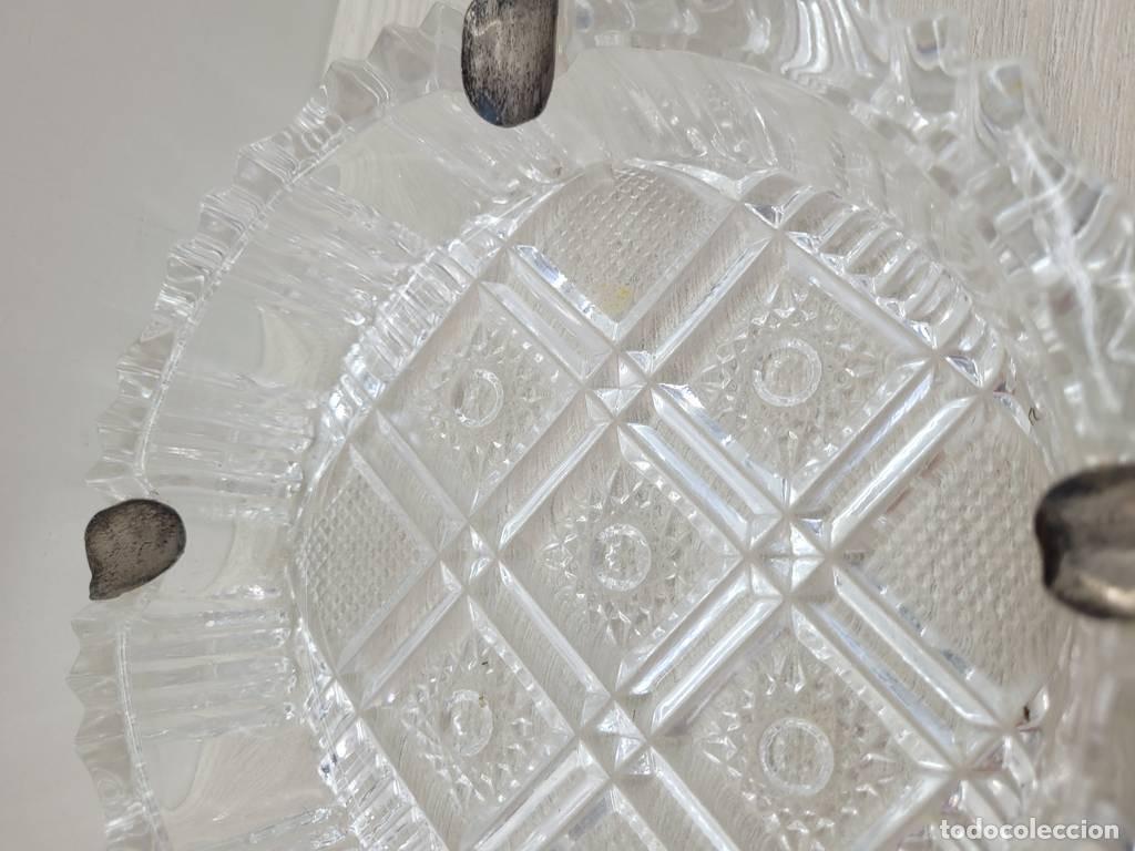 Vintage: CENICERO DE CRISTAL TALLADO - Foto 6
