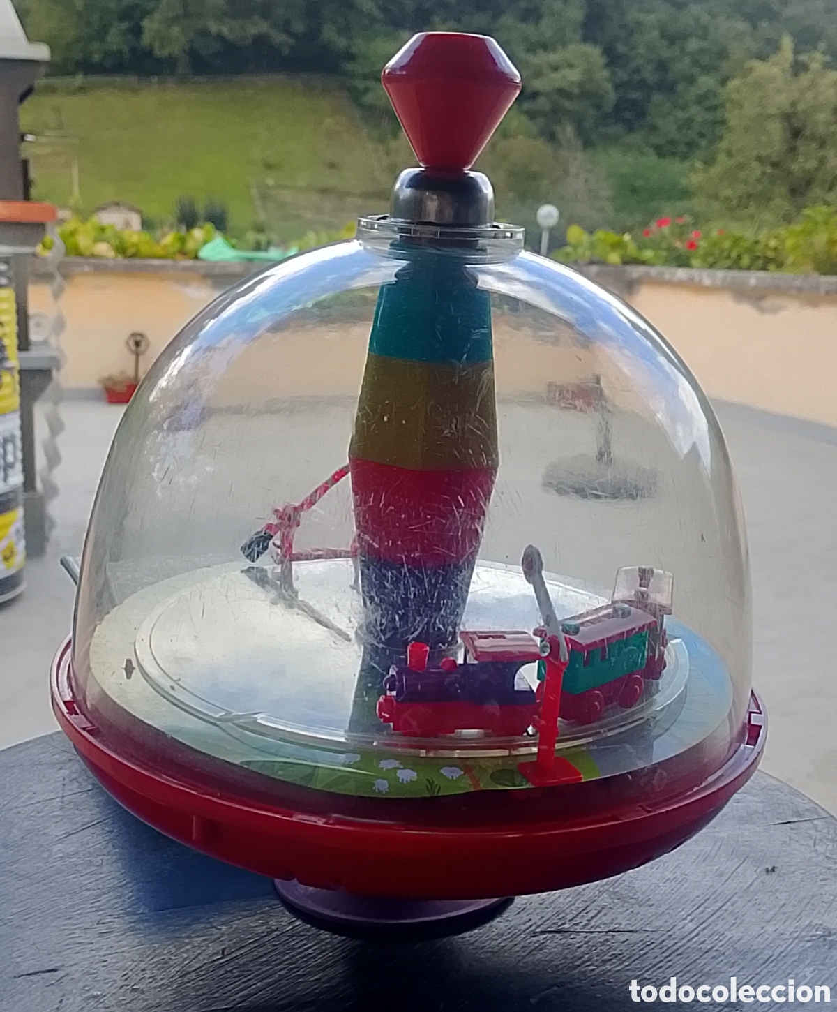 Vintage: Peonza marca Janod de juguete