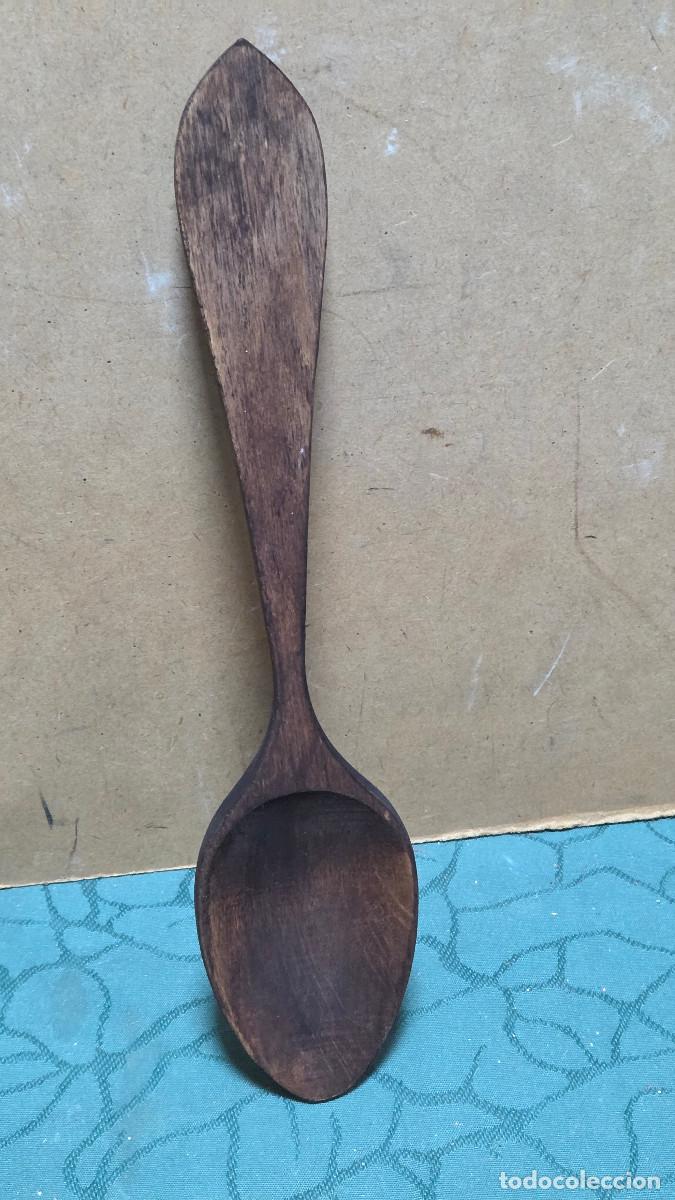 Vintage: cucharon de madera rustica - Foto 1