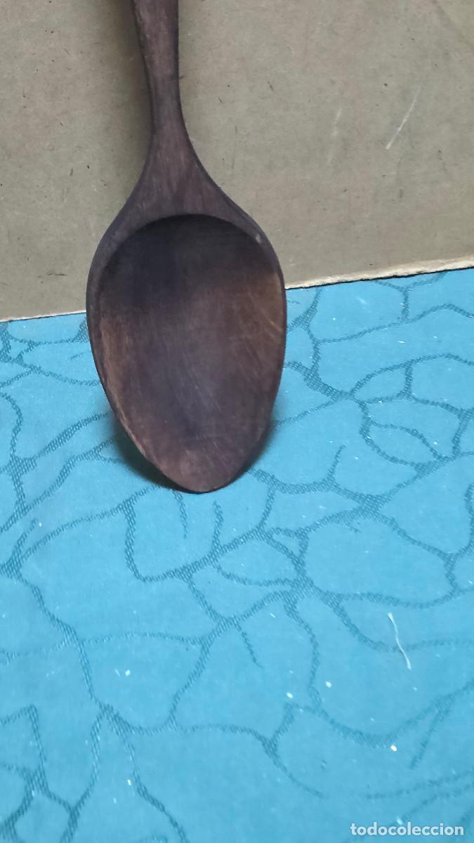 Vintage: cucharon de madera rustica - Foto 2