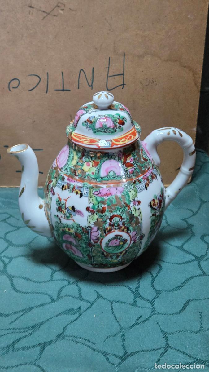 Vintage: tetera de porcelana oriental - Foto 1
