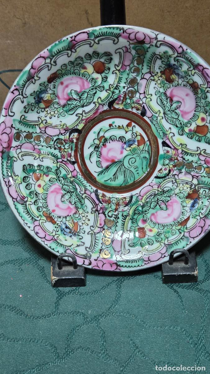 Vintage: plato de porcelana oriental - Foto 2